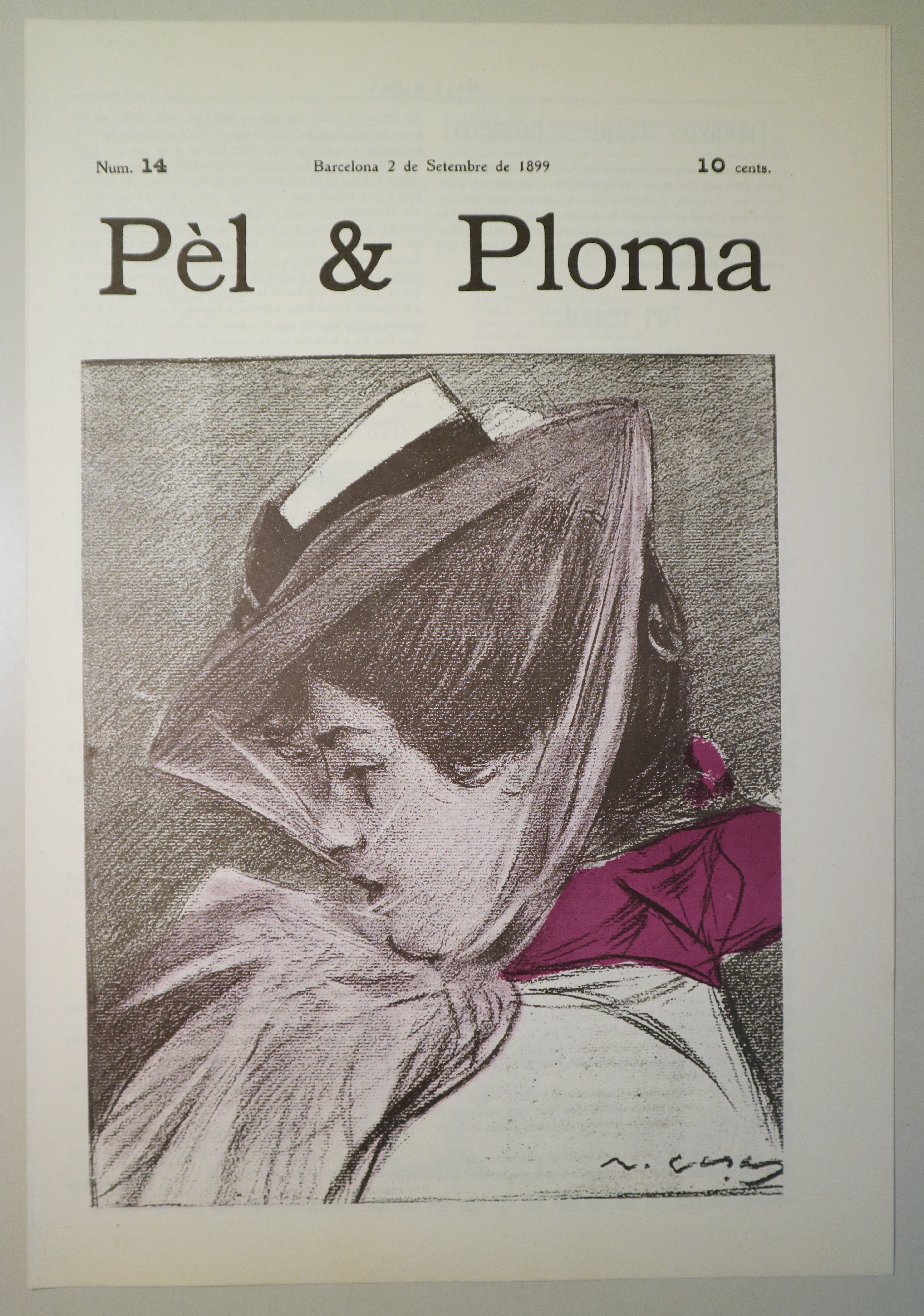 PÈL & PLOMA núm. 14. 2 de Setembre de 1899 - Barcelona 1972 - Il·lustrat - Facsímil
