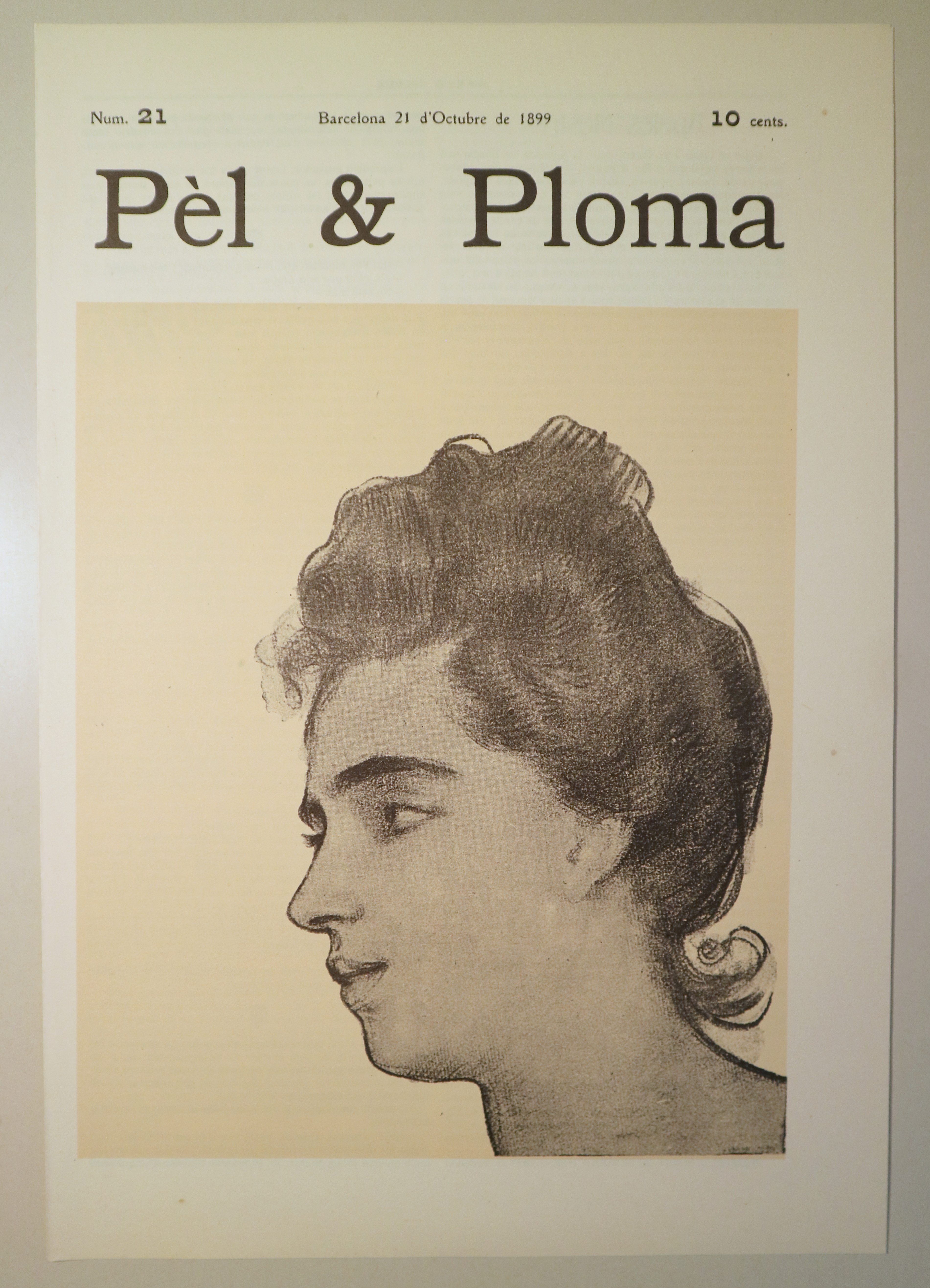 PÈL & PLOMA núm. 21. 21 d'Octubre de 1899 - Barcelona 1972 - Il·lustrat - Facsímil