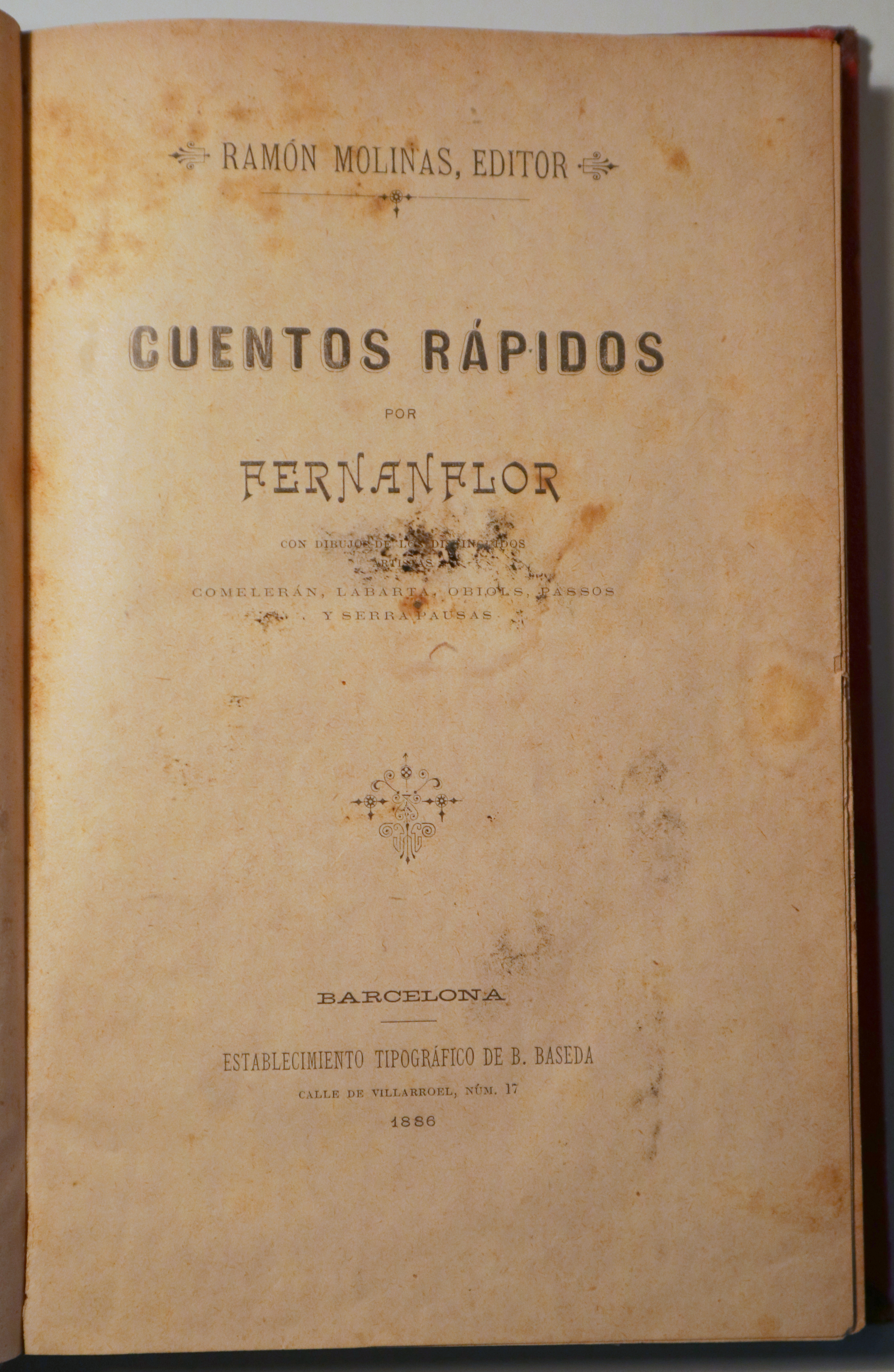 CUENTOS RÁPIDOS - Barcelona 1886 - Ilustrado
