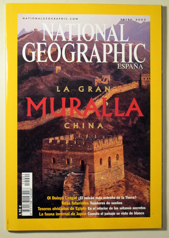 NATIONAL GEOGRAPHIC ESPAÑA vol. 12 nº 1. La gran muralla china - Barcelona 2003 - Muy ilustrado